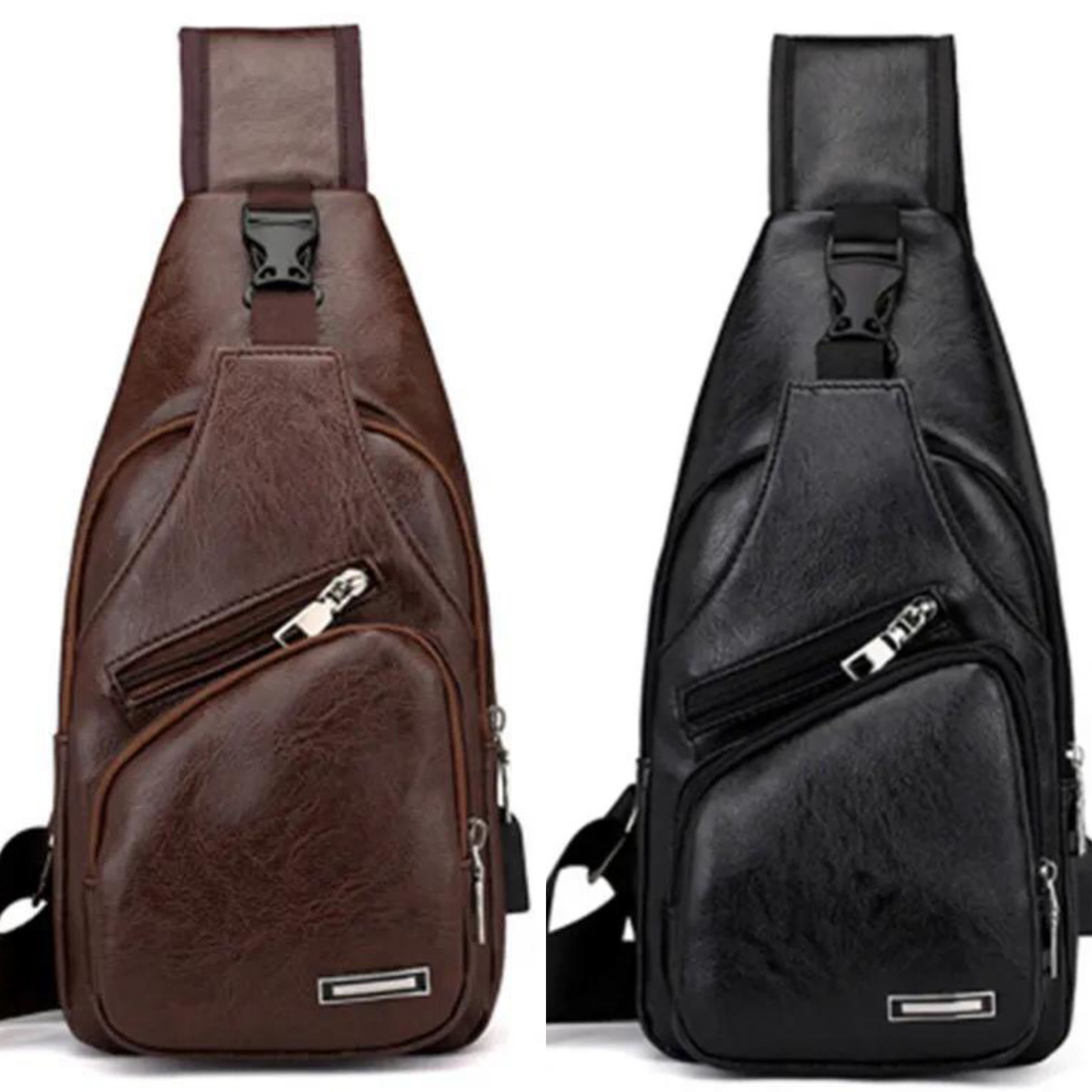 حقيبة صدر كروس جلد